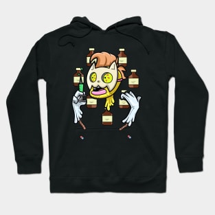 Dope Slluks medicine man cartoon drawing Hoodie